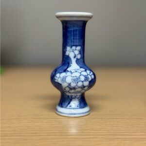 Blue and White Floral Vase
